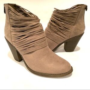 Fergalicious Tan Wicket Strappy Ankle Boots